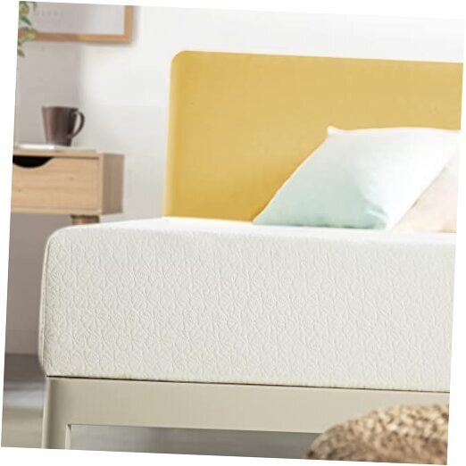 8 inch Twin Mattress Bed-In-A-Box, Green Tea Memory Foam, White