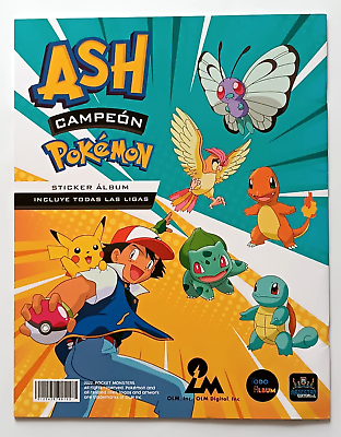 POKEMON ASH CHAMPION Sticker EM #E12 CARNET DIANTHA South America PERU 2023  FOIL