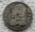 1831 25C Capped Bust Quarter Rare Key Date Type Coin Fine Cleaned Scratched