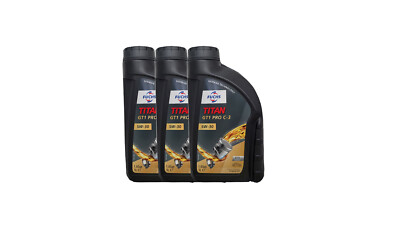 Fuchs Titan 5W-30 GT1 Pro C3  5W-30 3x1 Liter BMW Ll04 VW 50400 50700 Motoröl 