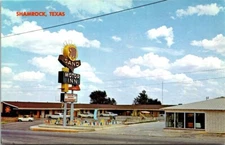 Vintage Postcard Sun N' Sand Motor Inn Motel Route 66 Shamrock Texas C3