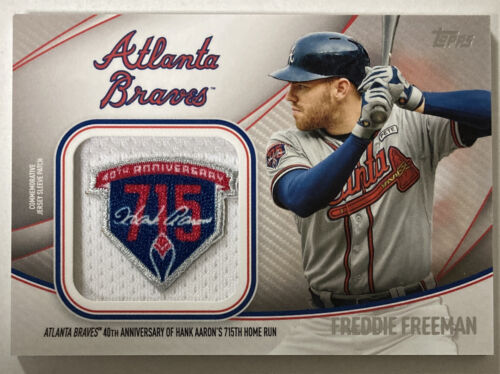 Freddie Freeman 2020 Topps Commemorative Jumbo Patch Card #jses-ff (3558)