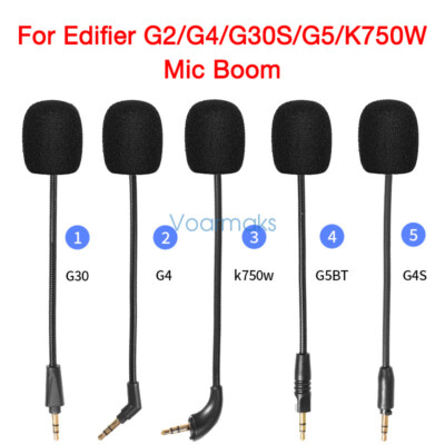 Replacement Mic Boom for Edifier G2/G4/G30S/G5/K750W Headphone
