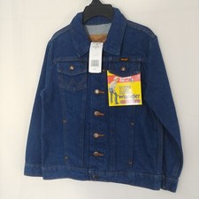 Wrangler Cowboy Cut Youth Denim Button Up Long Sleeve Jacket Size Medium - NWT