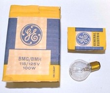 BMG BMH 100W 120V S11 DC Bayonet Photo Projector LIGHT BULB Studio LAMP GE 29216