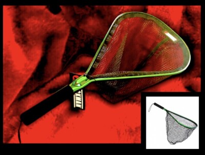 Beckman Net w Green Hoop For Trout,bass,catfish,walleye,handle 7 ...