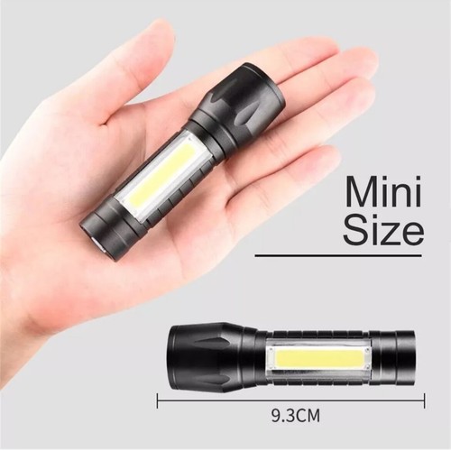 LED flashlight USB rechargeable super bright small torches camping/ hiking - Picture 6 of 6