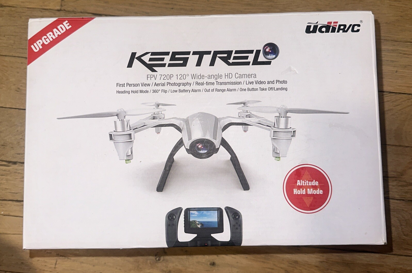 UDI RC Kestrel FPV 720P Drone, Upgraded Altitude Hold Mode