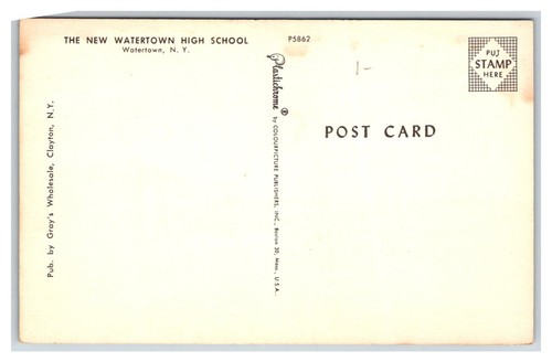 WATERTOWN New York NY ~ New Watertown High School ~ unveröffentlicht - Bild 2 von 2