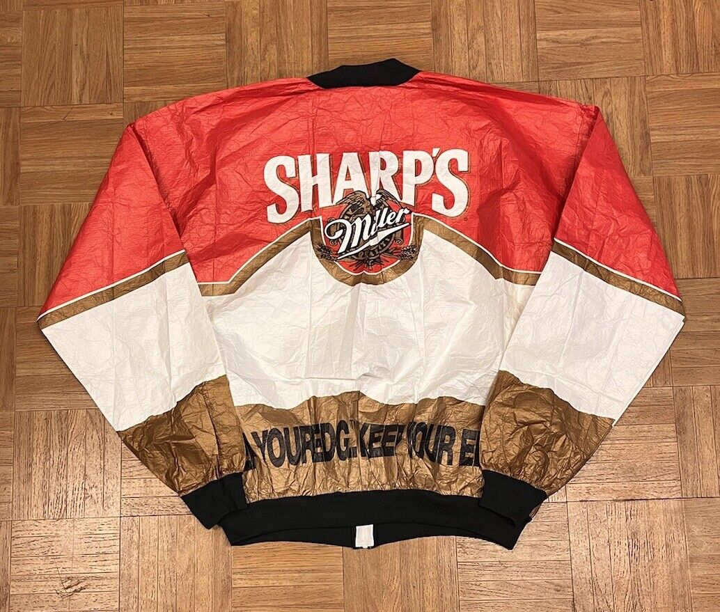 Vintage Miller Sharps Jacket XL Tyvek Full Zip Windbreaker Vintage Miller Sharps Jacket XL Tyvek Full Zip Windbreaker