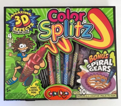 NEW ColorSplitz Amazing 3D Effects Pens. Spiral Designs. by Elmer s Products
