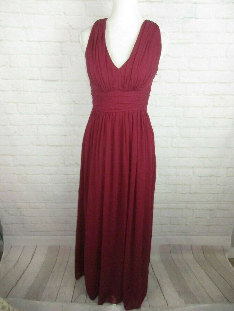 princess polly baby blue dress Lace-Up Tight Long Prom Dress with Plunging V-Neckline Cranberry / 18 main image 0