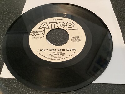 英7” Vagrants And When Its Over  456552 ATCO Records プロモ /00080 Buy The Vagrants : And When It's Over (7