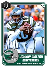 ACEO JOHNNY WALTON PHILADELPHIA EAGLES CUSTOM HAND MADE ART CARD