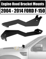 Engine Hood Hinge Ditch LED Light Mounting Brackets for 2004 - 2014 Ford F-150