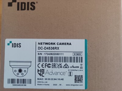 IDIS Netzwerk Dome Kamera DC-D4536RX