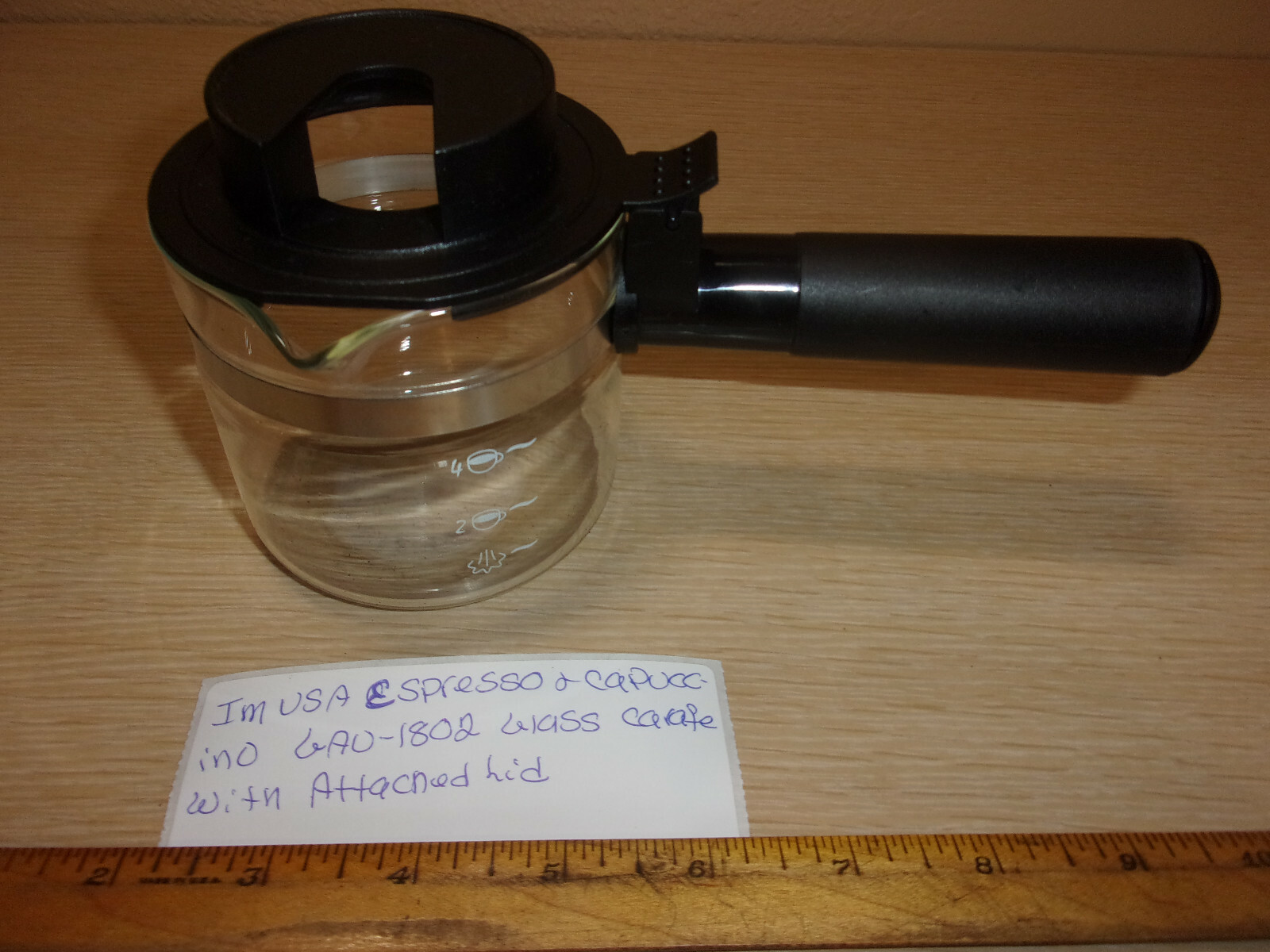 REPLACEMENT PART FOR AN IMUSA ESPRESSO & CAPPUCCINO GLASS CARAFE/ LID