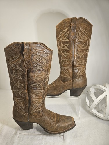 Ariat Women's Sheridan 10018581 Brown Leather Western Boots Size 8.5 MSRP $220 - Picture 2 of 9