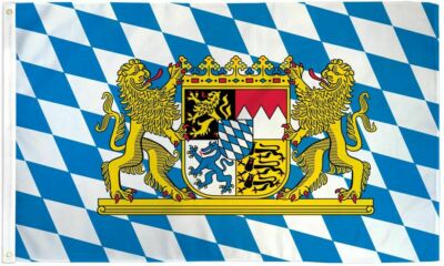 3x5 Bavaria Germany with Lions Bavarian German Oktoberfest Octoberfest Flag New