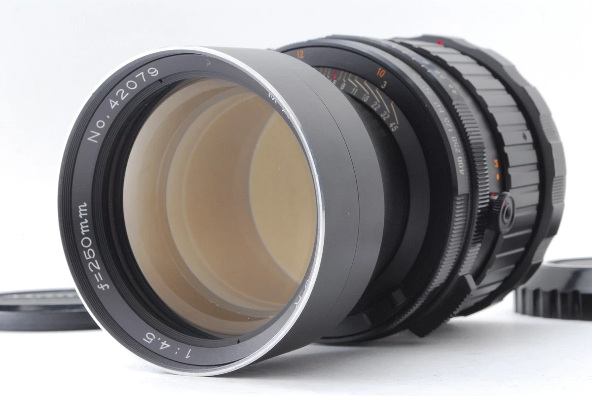 マミヤ RB67 250mm f4.5 セコール Cレンズ RB-67 フード付 マミヤ RB67 250mm f4.5 セコール Cレンズ RB-67 フード付 Mamiya f
