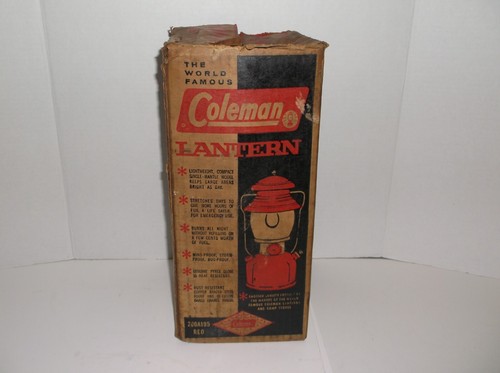 Coleman Model 200A / Made 10/1965 Cherry Red Lantern / Never Used / Original Box - Picture 8 of 13