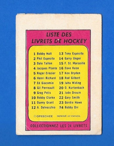 1971-72 OPC O PEE CHEE HOCKEY CARD + ERROR VARIATION 133-264 & BOOKLET SEE LIST - Picture 430 of 472