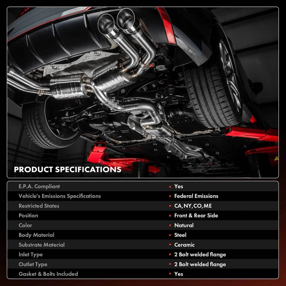 Convertidor catalítico delantero y trasero para Dodge Grand Caravan 2011-2019 Ram C/V 3,6 L Foto 3 de 4