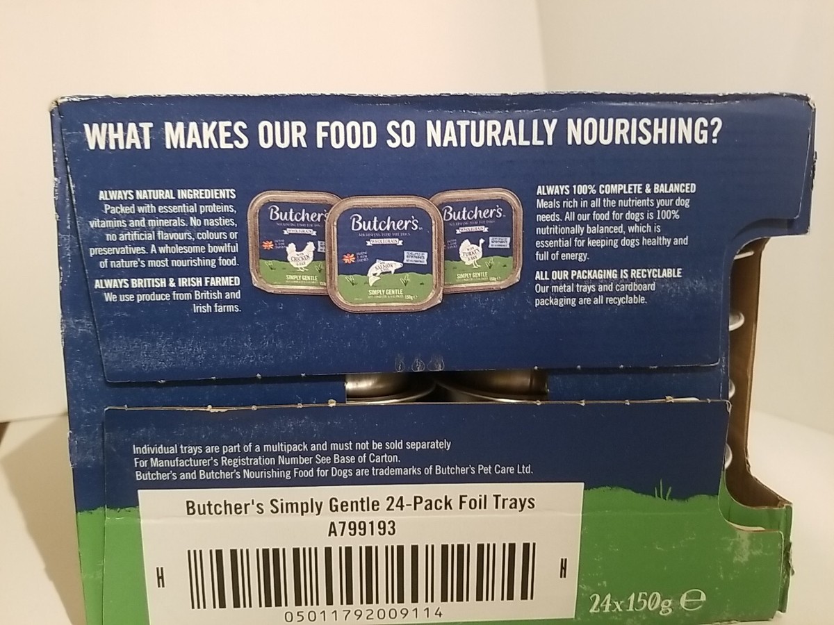 Butcher's Simply Gentle Dog Food Trays 24x150g UK