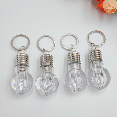 Novelty Lighting Mini LED Light Bulb Keychain Key Ring Illuminate Key Ring Lamp-