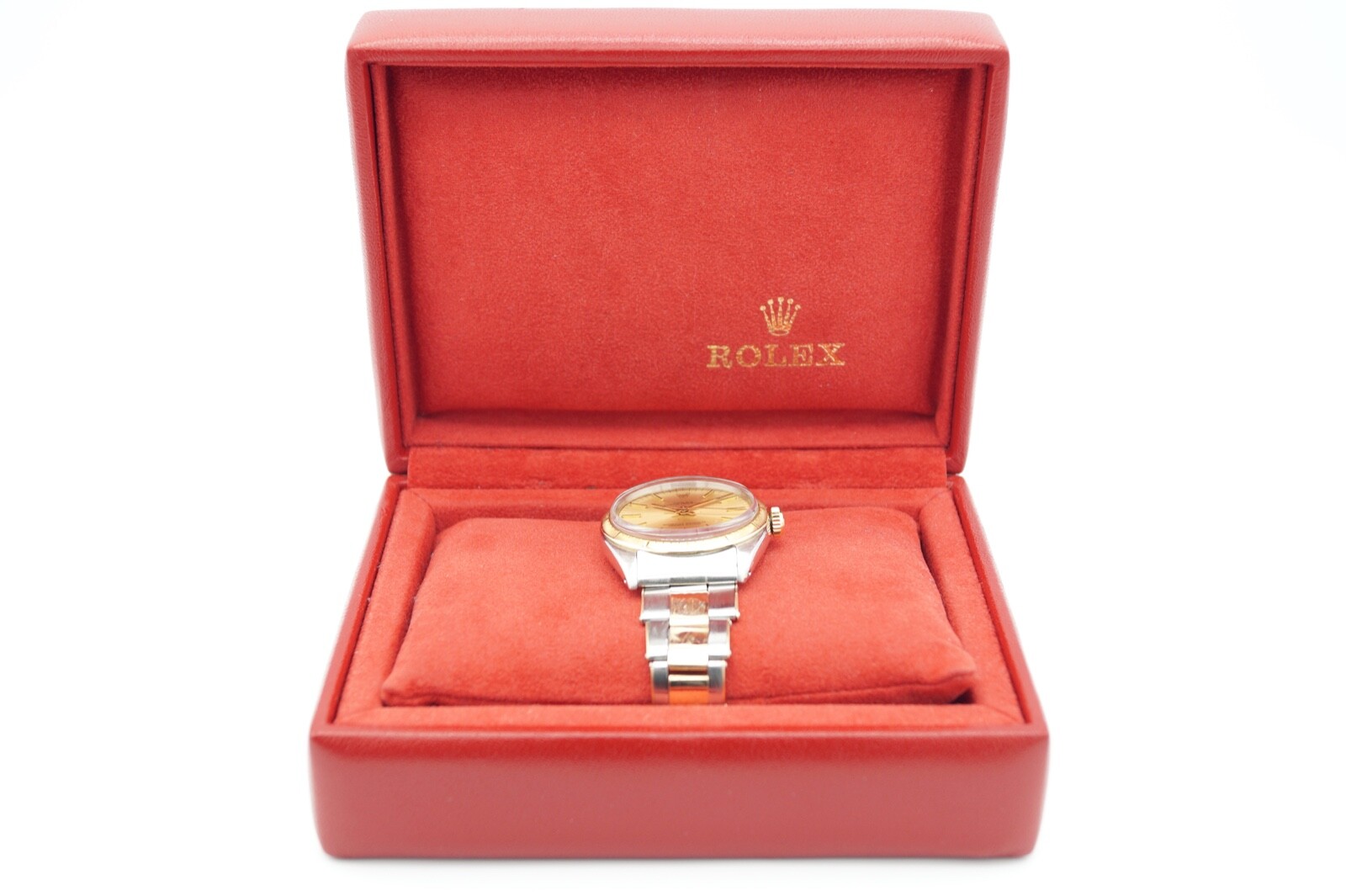 Rolex Oyster Perpetual 1008 Gold Stainless Steel Men's Automatic Watch Box eBay