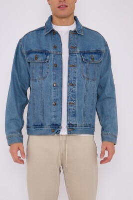 Ex Wrangler Herren Kragen Denim Jacke Stretch normal authentisch Trucker Sekunden
