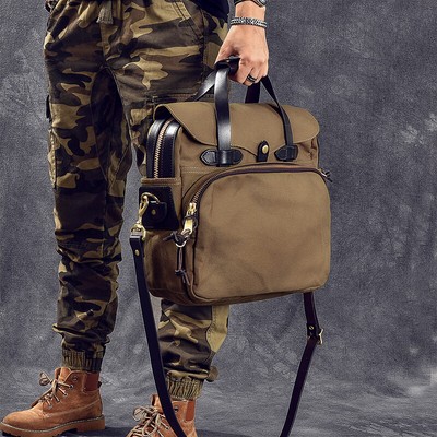 Messenger Bag Vintage Canvas Satchel Crossbody Shoulder Backpack Handbag Bookbag