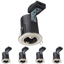 5x GU10 Fire Rated Spot Light Fitting Downlight Shop Retail Display Lighting AC