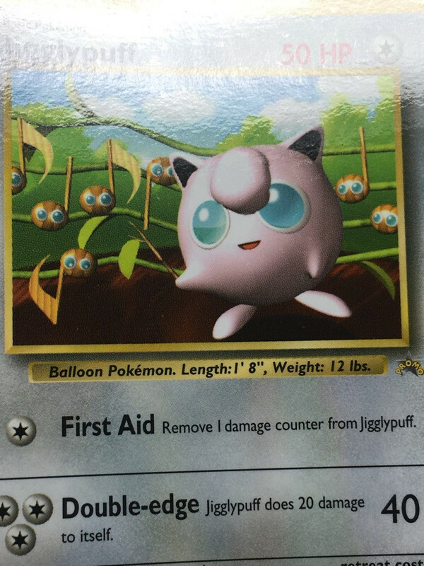 Jigglypuff Pokemon 1999 Glossy Hyper CoroCoro Gray Star Promo