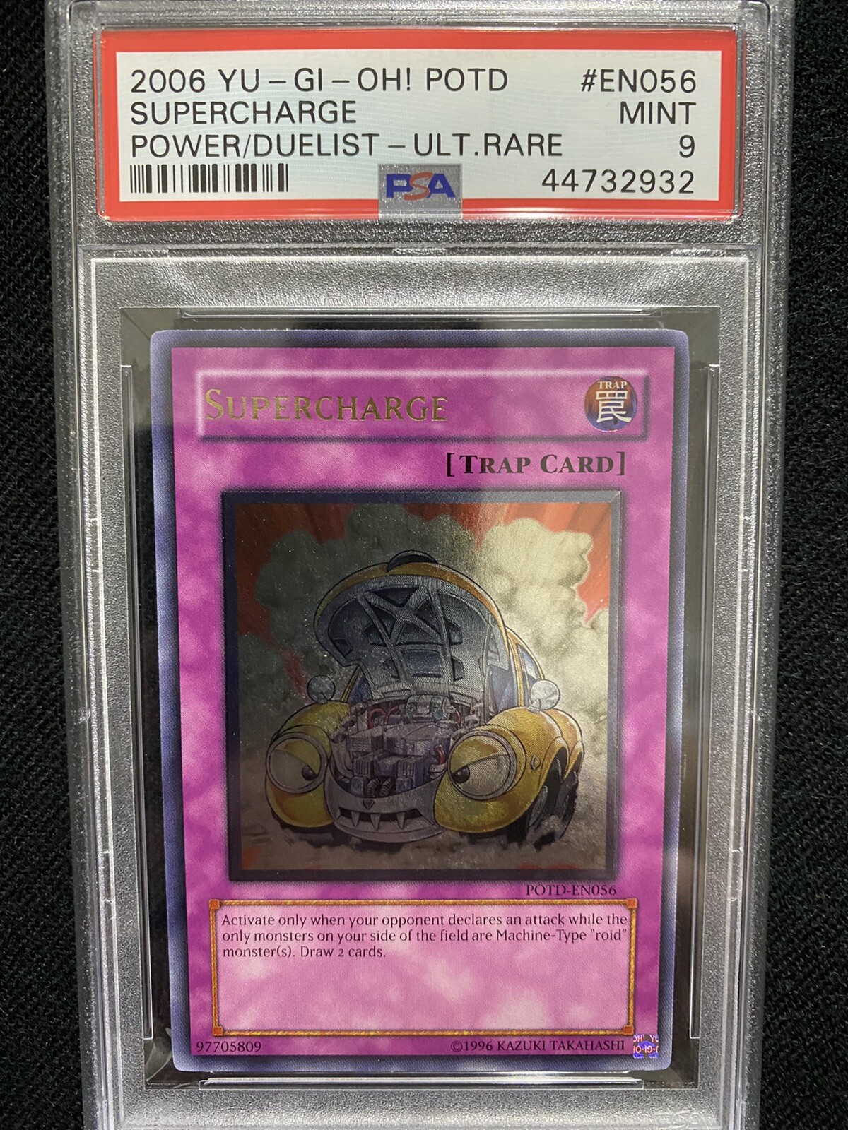 2006 Yugioh Power of the Duelist Supercharge Ultimate Rare EN056 PSA 9