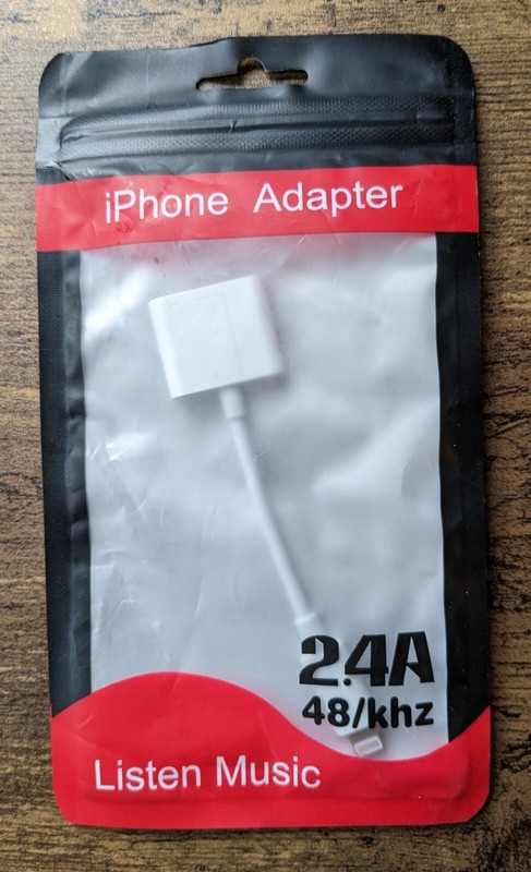 HEADPHONE ADAPTER for iPhone X - 2.4A 48/khz - Audio Charge Call Volume - NEW!
