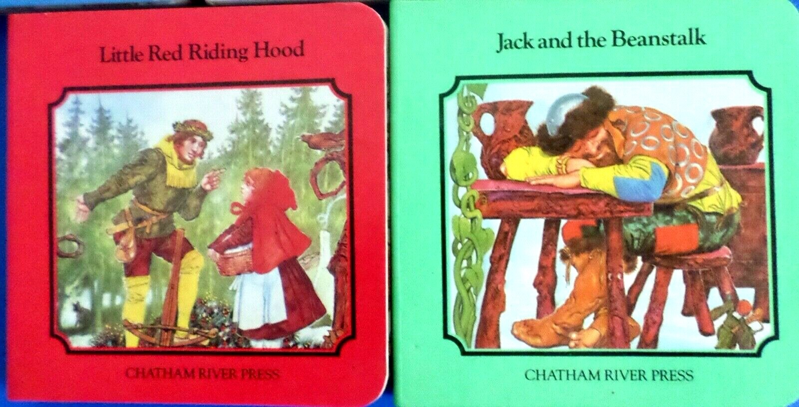 Vintage set of 5 Chatham River Press mini hard back book classical stories VG