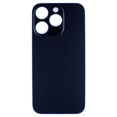 Back Glass Big Hole for Apple iPhone 14 Pro Black Replacement Phone Repair Part