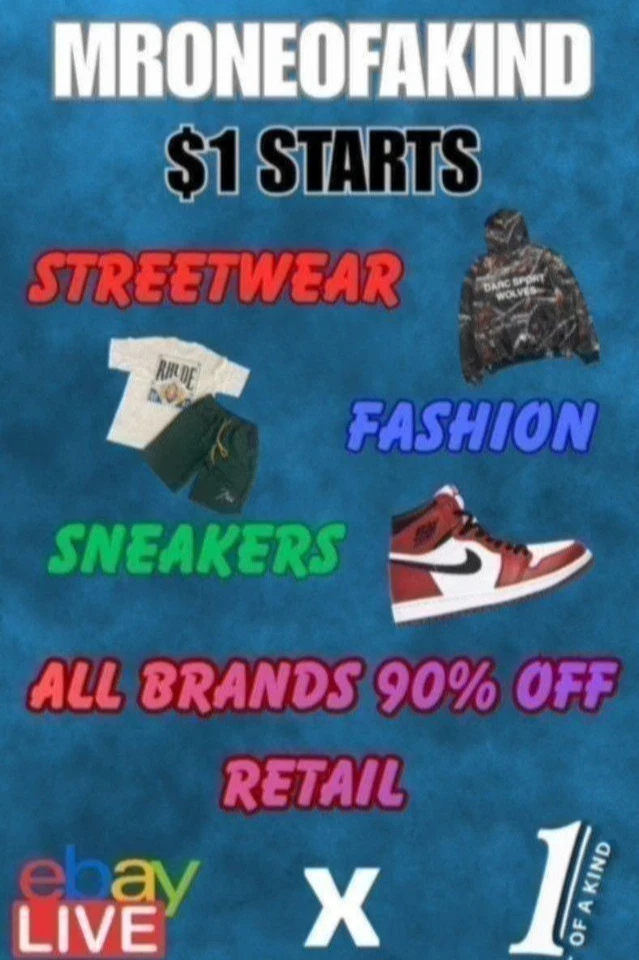 $1 STARTS ALL SHOW! CHOSEN, STRAY, ALOCS, VON DUTCH, RTA AND MORE!!