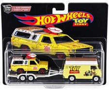 Pizza Planet Truck Custom Hot Wheels Team Transport Toy Story Series Flat 2 w/RR