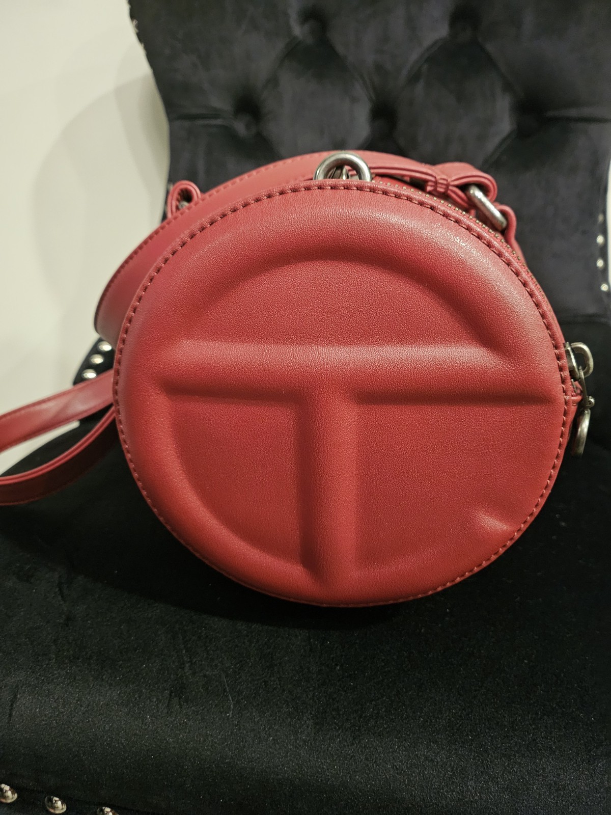 Telfar Medium Oxblood Duffle Bag — image 5