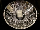 Waterford Diamond Cut Crystal Large 13" Centerpiece Bowl w/sticker  ~EXCELLENT