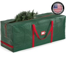 Christmas Tree Storage Bag Fits 7.5 Ft Waterproof Green with Strong Handles