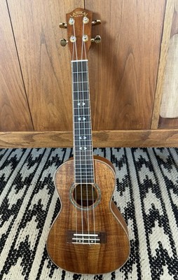 Rare Older Lanikai Model CKCGC Concert  Ukulele Curly Koa