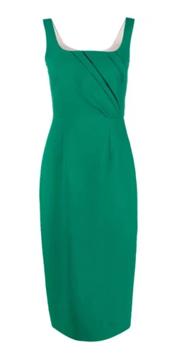 Emilia Wickstead Arina dress. GREEN. UK 12. BNWT. Royal Favourite. Made in UK