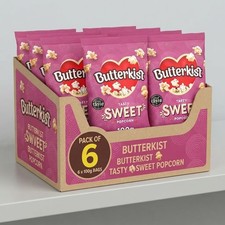 Butterkist Cinema Sweet Popcorn 100G Sugar Coated Popcorn (Pack of 6)