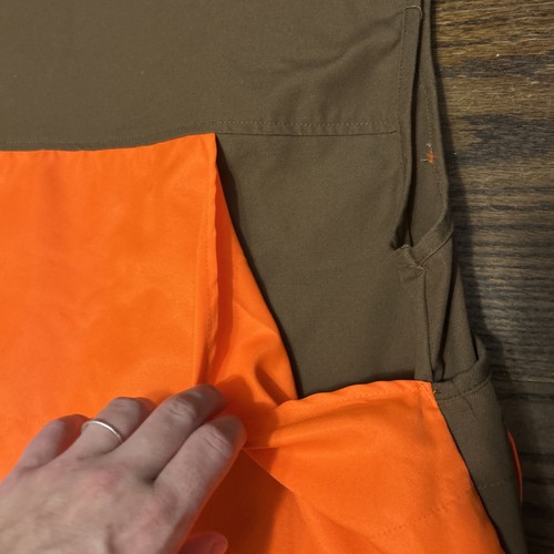 Gamehide Hunting Vest MenS Mediums Orange Brown Safety Blaze Canvas Zip NWOT - Picture 11 of 15