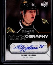 2011-12 Upper Deck Black Diamond #GEM-PL Philip Larsen Gemography