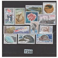 7250 TAAF TERRES AUSTRALES 2004-2005 12 TIMBRES NEUFS MNH BONNE COTE N**