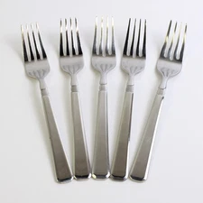 Lot Of 5 J A Henckels (Zwilling) Metrona (Stainless) Flatware 7.25" Salad Forks